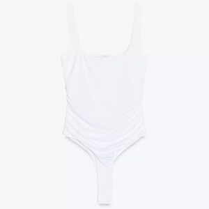 Zara ruched bodysuit